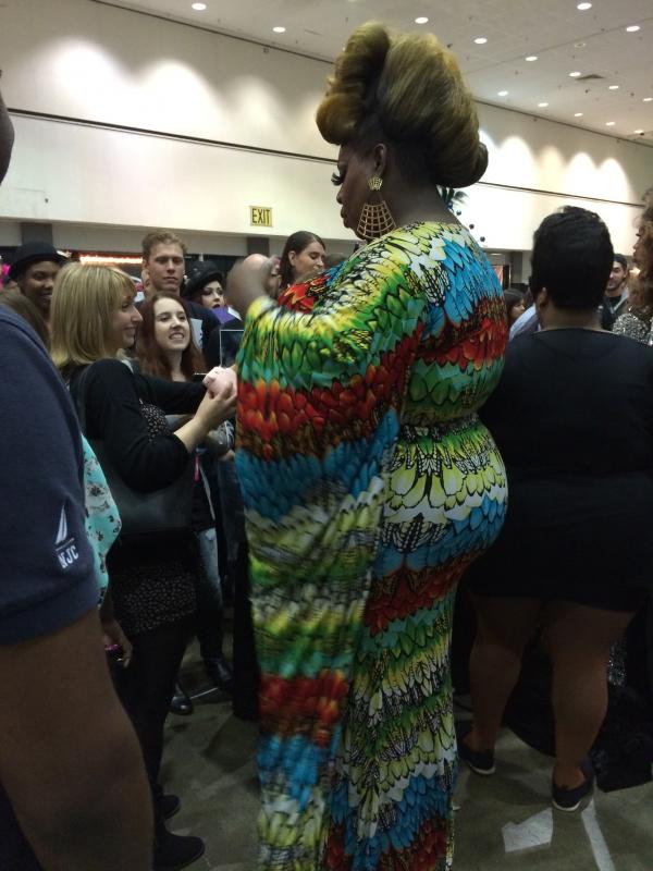 Latrice Royale with fans Latrice Royale with fans