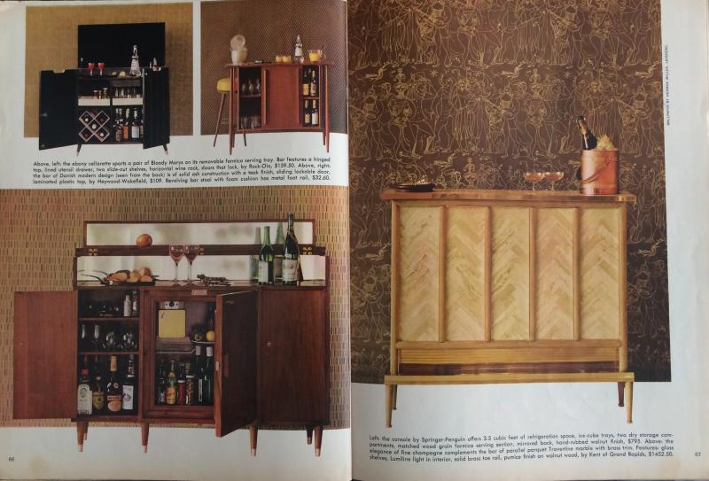 "The Gentleman's Home Bar" from Playboy, February, 1960 (author's collection).