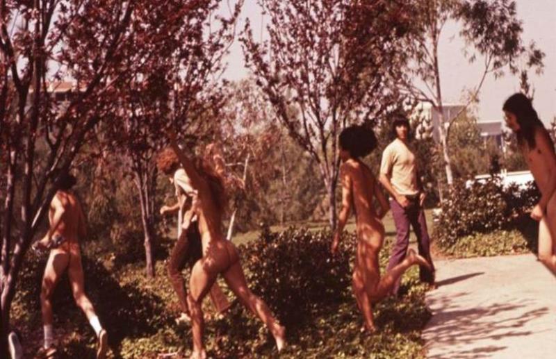 College campus streakers