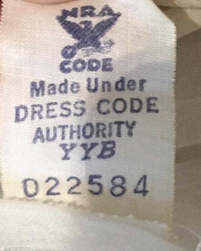Manufacturer's tag on the Letty Lynton knockoff in the Stephens collection Manufacturer's tag on the Letty Lynton knockoff in the Stephens collection