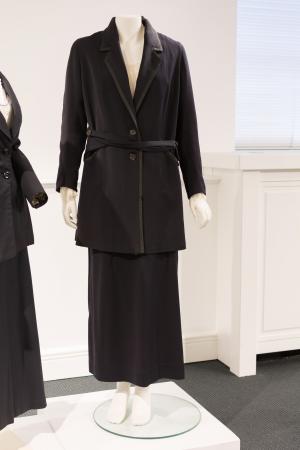 Late 1910s tailor made suit with blouse, 61-025 and 2011.33.22 Late 1910s tailor made suit with blouse, 61-025 and 2011.33.22