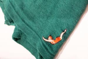 Close-up of 1920s swimsuit Close-up of 1920s swimsuit