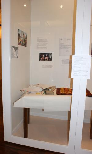 The first section addresses the collecting anthropologist's research and how the museum catalogues her donated objects. Frist exhibition section.