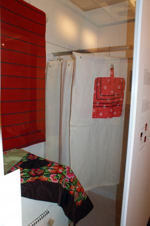 The exhibition's last two sections address curatorial motives for topic choice and museum artifact storage methods. Final exhibition sections.