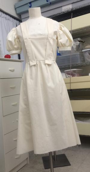 Muslin mock-up Muslin mock-up of costume artifact.