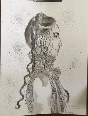 Pen and ink for Katherine (2019) Pen and ink for Katherine (2019)