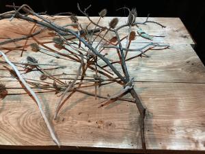 Tablescape on day one of shooting Tablescape on day one of shooting